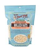 Bob's Red Mill Organic Quick Cooking Rolled Oats, 16oz (Pack of 1) - Non GMO, Whole Grain, Vegan, Kosher