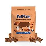 PetPlate Beef and Sweet Potato Bites, Human Grade Dog Treats, All Life Stages, Grain-Free, Organic and Real Ingredients, High Protein, Healthy Snacks (Pack of 1, 4.5 Ounce)