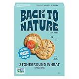 Back to Nature - Stoneground Wheat Crackers - Made with Wholesome Ingredients like Whole Grains and Flax Seed - Non-GMO - 5 Ounce