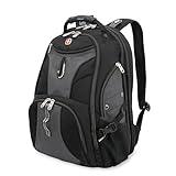 SwissGear 1900 Scansmart TSA 17 Laptop Backpack, Grey/Black, 19-Inch