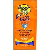 Banana Boat Sport Sunscreen, SPF 30 Protection lotion, Travel Packets, 0.4 Fl Oz (Pack of 24)