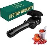 Bellemain Stainless Steel Can Opener – Manual Can Opener For seniors - Ergonomic Smooth edge Can Opener Hand Held Heavy Duty – Easy to use can opener safe cut