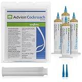 Advion Cockroach Gel Bait, (3 Pack) 12 Tubes x 30-Grams, German Roach Insect Pest Control, Indoor and Outdoor Use, Roach Killer Gel for American, German and Other Major Cockroach Species