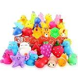 nobasco Squishies, 28 Pack Mochi Squishy Toys - Kawaii Cat Squishys Slow Rising Animals - Party Favors, Goodie Bag, Birthday Gifts, Mini Squishies Stress Reliever Toy Pack