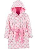 Simple Joys by Carter's Baby Girls' Hooded Sleeper Robe, Pink Hearts, 12-24 Months