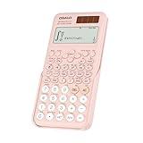 OSALO Scientific Calculator 417 Function 2 Line Written Display 10+2 Digits Solar and Battery Calculators for Students Secondary School College Pink (OS 991ES II)