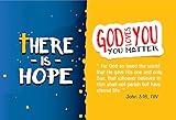 There is Hope Memory Cross Gospel Tract – Christian Evangelism Tract for Youth & Adults – Interactive Folding Card – Scriptures from Romans and John – 24 Pack – 3" x 4.5"
