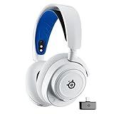 SteelSeries Arctis Nova 7P Wireless Multi-Platform Gaming Headset — Neodymium Magnetic Drivers — 2.4GHz + Bluetooth — 38Hr USB-C Battery — Gen2 AI Mic — PlayStation, PC, Switch, VR, Mobile - White