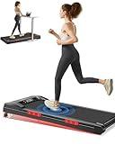 CURSOR FITNESS Walking Pad Treadmill with Incline, Under Desk Treadmill with Triple Shock-Absorbing System, 2.5HP Quiet Brushless, Portable Walking with Remote Control