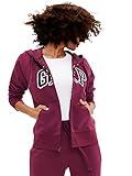 GAP womens Logo Hoodie Zip Sweatshirt, Ruby Wine, Medium US