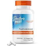 Doctor's Best Nattokinase - 2, 000 FU of Enzyme, Supports Heart Health & Circulatory & Normal Blood Flow, Non-GMO, Gluten Free, Vegan, 90 VC (DRB-00125)