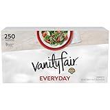 Vanity Fair Everyday Paper Napkins, 250 Count, Disposable Napkins Made Soft And Smooth For Everyday Meals