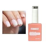 FZANEST Builder Gel For Nails, Milky White Gel Polish Rubber Base For Nail Thickening Strengthener Extension LED Lamp Cured Color Base in A Bottle