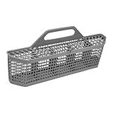 Puxyblue WD28X10128 Universal Dishwasher Silverware Basket 19.7"x 3.8"x 8.4" Gray Fit for G-E Dishwasher Replace WD28X10127 WD28X10131 WD28X10132 PS959351 WD28X10127, AH959351 WP8562043