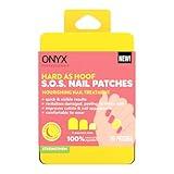 Onyx Professional Hard as Hoof S.O.S Nail Patches - Nail and Cuticle Strengthening Treatment Repair Patches, Nail Growth, Repair, 20 Count