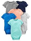 Simple Joys by Carter's Baby Boy's 6-Pack Short-Sleeve Bodysuit Shirt, solid, 24 Months