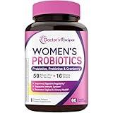 Doctor's Recipes Women’s Probiotic, 60 Caps 50 Billion CFU 16 Strains, with Organic Cranberry, Digestive Immune Vaginal & Urinary Health, Shelf Stable, Delayed Release, No Soy Gluten Dairy