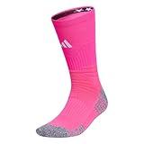 adidas 5-Star Football Crew Socks for Men's and Women's Sports, Soccer, Volleyball, 1-Pack, Team Shock Pink/White/2.0, Medium