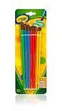 Crayola Kids Paint Brush Set (8ct), Painting Supplies for Kids, Assorted Sizes, Kids Arts & Crafts Supplies for Elementary & Preschool