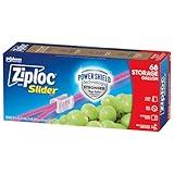 Ziploc Gallon Food Storage Slider Bags, Power Shield Technology for More Durability, 68 Count