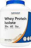 Nutricost Whey Protein Isolate (Unflavored) 5LBS