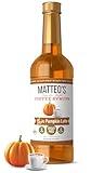 Matteo's Barista Style Sugar-Free Coffee Syrup, Pumpkin Latte Flavor, Zero Calories and Sugar, Keto Friendly, Ideal for Lattes, Cappuccinos, Espresso, Americano, Indulgent Taste 33.8 Oz, 1-Pack