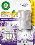 Air Wick Plug in Scented Oil Starter Kit (Warmer + 1 Refill), Lavender & Chamomile, Air Freshener, Essential Oils