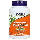 NOW Foods Horny Goat Weed 750 Mg 90-Tablets