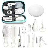 Baby Healthcare and Grooming Kit, Portable Baby Safety Care Set, Baby Essentials kit for Newborn(Grey White 13 in 1)