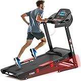 Winfita Treadmill with 15% Auto Incline, 300 LBS Capacity and 10 MPH Max Speed, 4HP Folding Treadmills for Home Features 18'' x 50'' Belt, Bluetooth, APP, 64 Preset Programs and 3 Countdown Modes