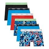 Hanes Boys' Originals Boxer Briefs, Stretch Cotton Underwear, Assorted, 6-Pack