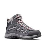 Columbia Women's Crestwood Mid Waterproof, 2024 Graphite/Daredevil, 9