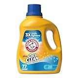 Arm & Hammer Plus OxiClean Fresh Scent, 77 Loads Liquid Laundry Detergent, 100.5 Fl oz