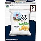 Cape Cod Potato Chips, Less Fat Original Kettle Chips, 1 Oz Snack Bags, 10 Ct