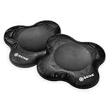 Gaiam Yoga Knee Pads (Set of 2) - Yoga Props and Accessories for Women/Men Cushions Knees and Elbows for Fitness, Travel, Meditation, Kneeling, Balance, Floor, Pilates-Black