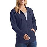 Hanes womens Slub Jersey fashion hoodies, Navy, XX-Large US
