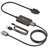 RuntoGOL N64 Gamecube to HDMI Adapter, HDMI Converter for Nintendo Gamecube/Nintendo 64/SNES/SFC with Link Cable and USB Cable, Supports 4:3/16:9 Ratio Conversion