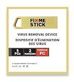 FixMeStick Gold Computer Virus Removal Stick for Windows PCs - Unlimited Use on Up to 5 Laptops or Desktops for 2 Years - Works with Your Antivirus