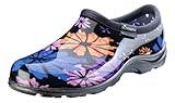 Sloggers Original Waterproof Rain and Garden Shoe for Women– Outdoor Slip-On Garden Clog - Made in The USA with Premium Comfort Insole and Arch Support - Flower Power, Size 6