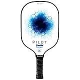 Franklin Sports Pickleball Paddle - Pilot Polypropylene Core Pickleball Racket - Official USA Pickleball (USAPA) Approved Pickleball Paddle - Lightweight Pro Racket - Blue - 10mm Thick Core