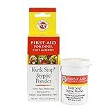 Miracle Care Kwik Stop Styptic Powder For Dogs, Cats, and Birds, Fast-Acting Blood Stop Powder For Pets, Quick Stop Bleeding Powder For Dog Nail Clipping and Minor Cuts, 0.5 oz.