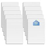 10 Pack Note Pads Small 4x6 Inch Lined Writing Memo Pads Refills Scratch Pads with 50 Sheets Each Pad Narrow Ruled Mini Pocket Notebook Writing Pads of Paper for Daily Work Planning and Organization