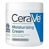 CeraVe Moisturizing Cream | Body and Face Moisturizer for Dry Skin | Body Cream with Hyaluronic Acid and Ceramides | Daily Moisturizer | Oil-Free | Fragrance Free | Non-Comedogenic | 19 Ounce