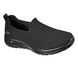 Skechers Womens Go Walk Joy - Sensational Day Sneaker, Black, 7.5 US