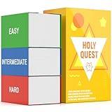 HOLY QUEST, A Fun and Meaningful Bible Trivia Game, 400 Cards, Perfect for Bible Study, Youth Groups and Church Gatherings, Fun Christian Trivia Game for Adults and Family, A Great Christian Gift