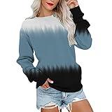 Labor Day Sale Deals Clearance Time Limited Deals of the Day Womens Clothes Womens Oversized Striped Color Block Shirt Long Sleeve Crew Neck Sweatshirt Casual Loose Fit Pullover Y2K Preppy Tops Navy