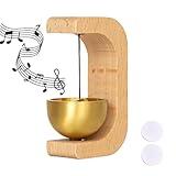 BovcTrraann Shopkeepers Bell for Door Opening, Magnetic Wood Doorbell, Wind Chime for Door, Store, Refrigerator, Porch, Garden, Entrance, Restaurant, Office, Housewarming Gift (C-Shaped)