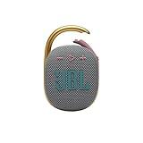 JBL Clip 4 - Portable Mini Bluetooth Speaker, big audio and punchy bass, integrated carabiner, IP67 waterproof and dustproof, 10 hours of playtime, speaker for home, outdoor and travel (Grey)