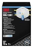 3M N95 Respirator 8511, Cool Flow Valve, 10 Pack, NIOSH-APPROVED, Advanced Filter Media For Easy Breathing, Comfortable For Long Periods Of Wear, Helps Filter Pollen, Mold Spores & Dust (8511PB1-A-PS)