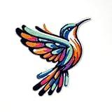 Hummingbird Patch | Embroidered Cute Bird Nice Birds Applique Appliques Iron On/Sew On Patches for Holes, Clothing, Jeans, Hat, Backpacks, Hats, Jackets, Clothes (/, 3.5")